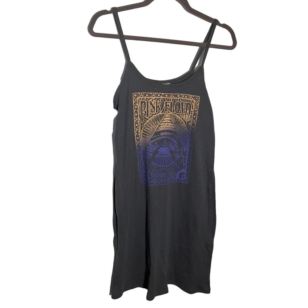 NWT Pink‎ floyd grayson cotton dress summer pool coverup thin TANK TOP Y2K